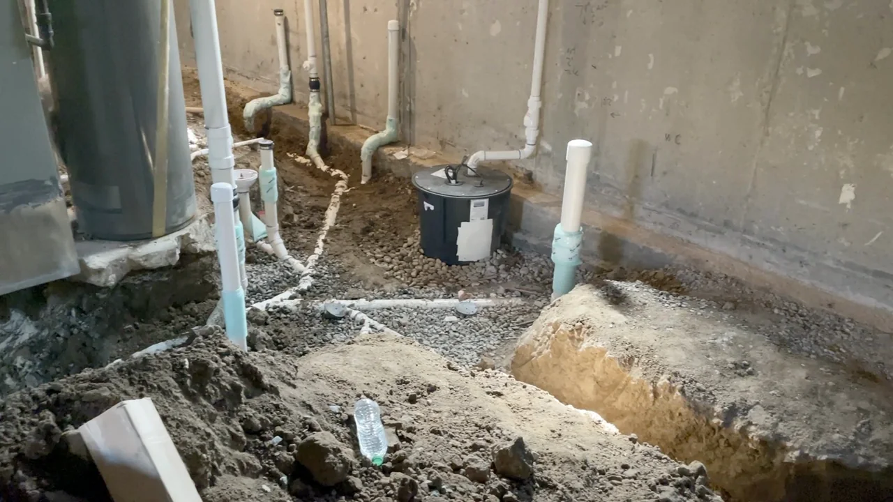 Still frame from the Basement project video
