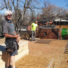 Construction company workers in Denver