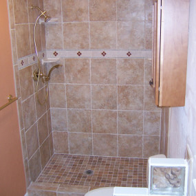 Bathroom remodeling for walk in shower in Morrison, CO