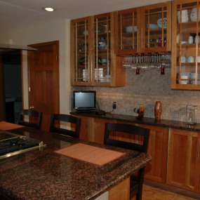 Kitchen remodeling in Wheat Ridge, with custom bar