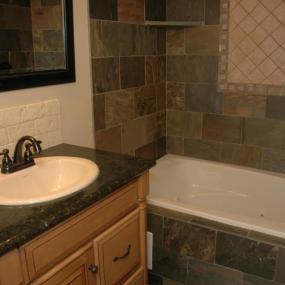 Bathroom remodeling in Denver with tub shower combination